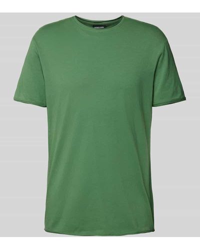 Strellson T-Shirt mit Rundhalsausschnitt und melierter Optik - Grün