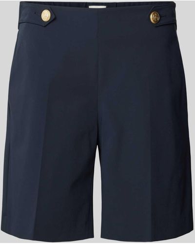 Seductive Shorts mit Knopfverschluss Modell - Blau