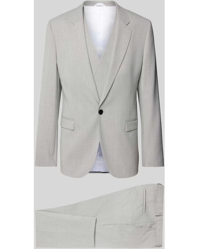 HUGO Anzug mit Weste Modell 'Arti/Hesten' - Grau