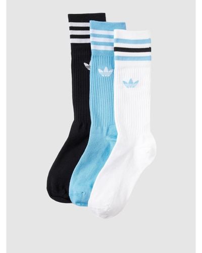adidas Originals Socken mit Logo-Streifen im 3er-Pack - Blau