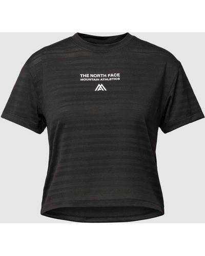 The North Face Kort T-shirt Met Labelprint - Zwart