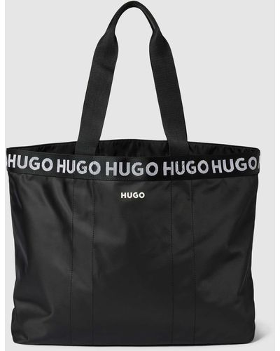HUGO Tote Bag Met Logodetails - Zwart