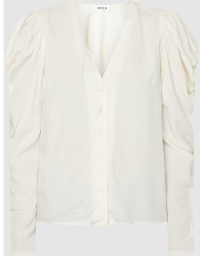 EDITED Bluse aus Viskose - Weiß