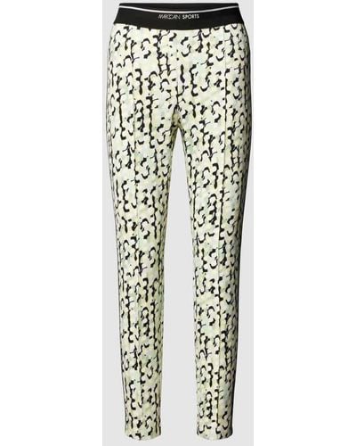 Marc Cain Leggings mit Allover-Muster - Weiß