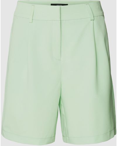 Vero Moda Shorts mit Reißverschluss Modell 'ZELDA' - Grün