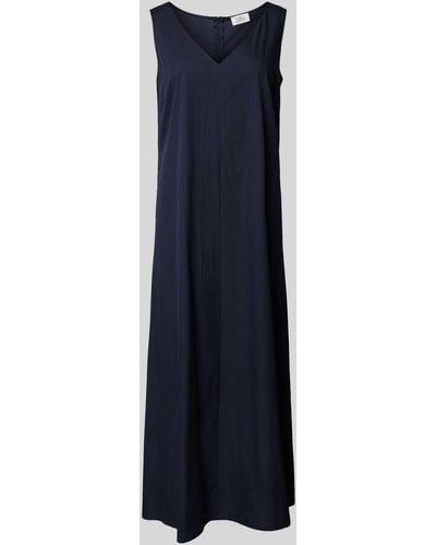 ROBE LÉGÈRE Midi-jurk Met V-hals - Blauw
