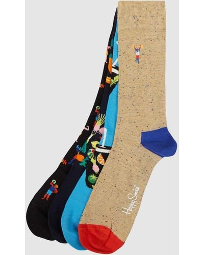 Happy Socks Sokken Met Stretch - Blauw