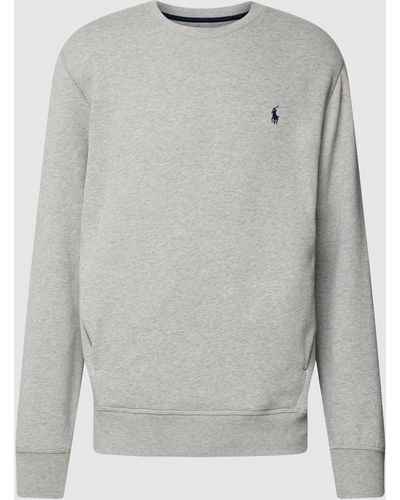 Polo Ralph Lauren Sweatshirt Met Labelstitching - Grijs