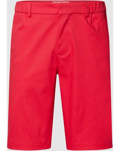 BOSS Shorts mit Label-Applikation Modell 'Llem' - Rot