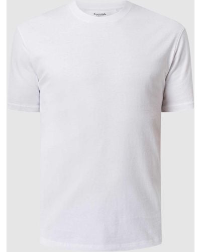 Jack & Jones T-Shirt aus Baumwolle mit Rundhalsausschnitt - Weiß