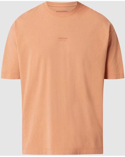 ARMEDANGELS T-Shirt mit Logo Modell 'Mikaa' - Orange