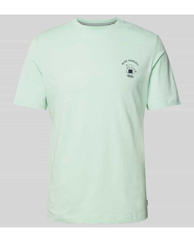 S.oliver T-Shirt mit Motiv-Print - Grün