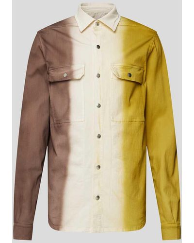 Rick Owens Freizeithemd mit Farbverlauf - Mettallic