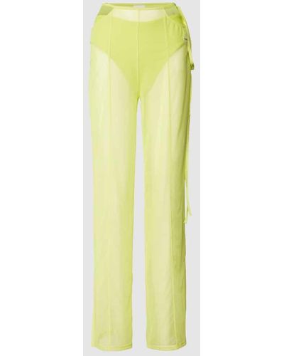 Calvin Klein Hose mit Label-Stitching - Gelb