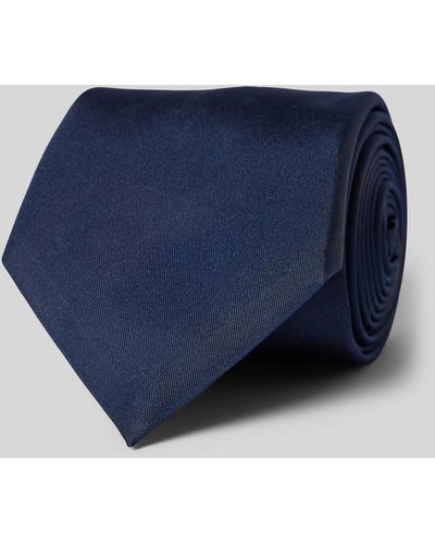 BOSS Krawatte mit Label-Patch - Blau