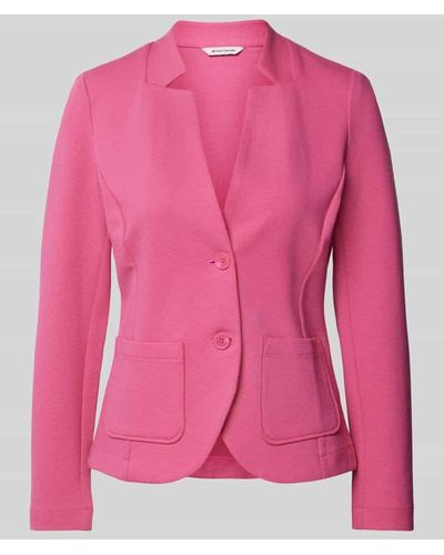 Tom Tailor Blazer mit aufgesetzten Taschen - Pink