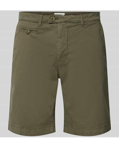 Casual Friday Chino-Shorts mit Eingrifftaschen - Grün