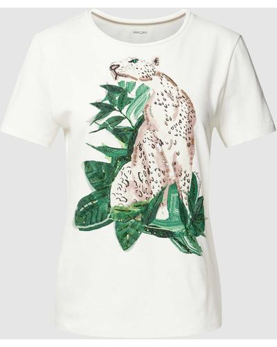 Marc Cain T-shirt Met Motiefprint - Groen
