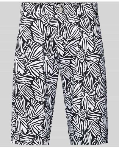 Karl Lagerfeld Shorts mit Allover-Muster - Weiß