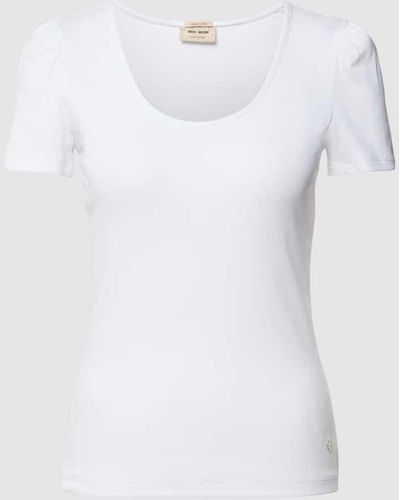 Mos Mosh T-Shirt mit Rundhalsausschnitt Modell 'LANI' - Weiß