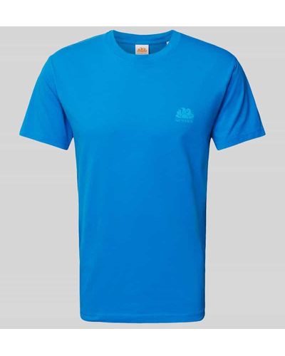 Sundek T-Shirt mit Label-Print - Blau