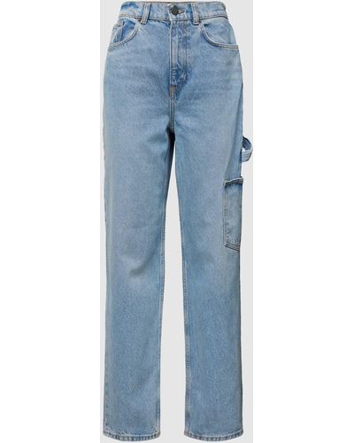 ONLY Loose Fit Jeans mit Eingrifftasche Modell 'ONLDION' - Blau