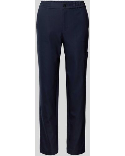 S.oliver Regular Fit Hose mit elastischem Bund - Blau