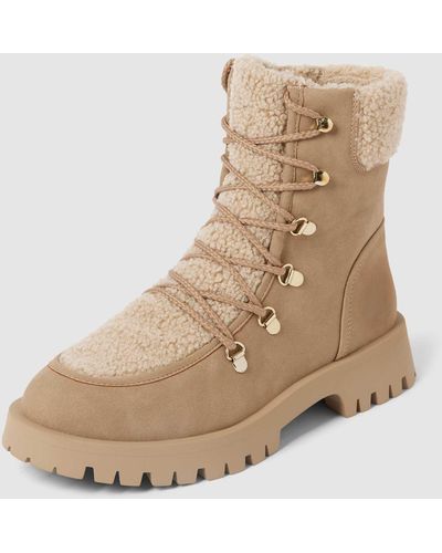 Tamaris Snowboots Met Teddybont - Naturel