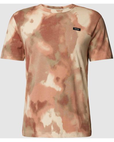 Calvin Klein T-shirt Met All-over Camouflagemotief - Meerkleurig