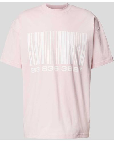 VTMNTS T-Shirt mit Motiv-Print - Pink
