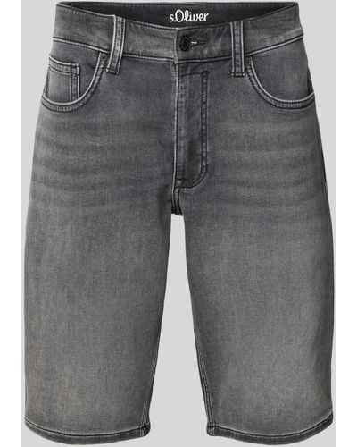 S.oliver Korte Regular Fit Jeans - Grijs