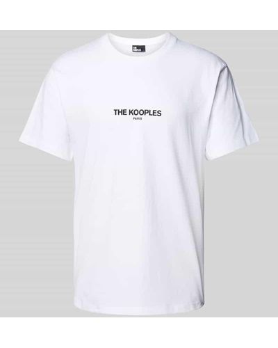 The Kooples T-Shirt mit Label-Print - Weiß