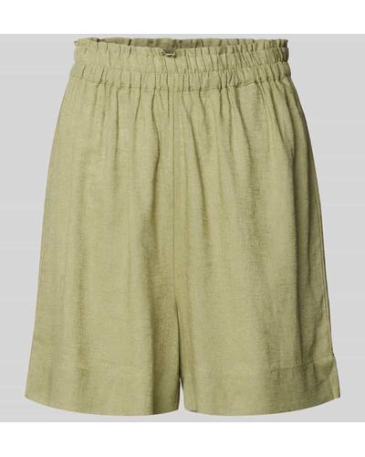 ONLY Loose Fit Shorts mit elastischem Bund Modell 'TOKYO' - Grün