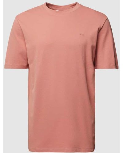 Minimum T-Shirt mit Rundhalsausschnitt Modell 'SIMS' - Pink