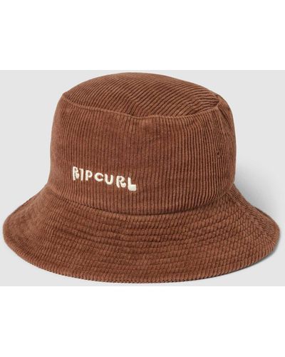 Rip Curl Bucket Hat mit Label-Stitching Modell 'CORD SURF' - Braun