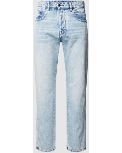 Armani Exchange Jeans Met Labelpatch - Blauw
