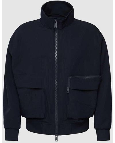 Armani Exchange Jacke mit Zweiwege-Reißverschluss - Blau