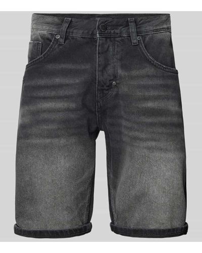 Antony Morato Slim Fit Jeansshorts im 5-Pocket-Design - Grau