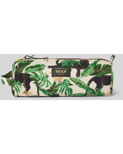 Wouf Pouch mit Allover-Muster Modell 'Yucata' - Grün