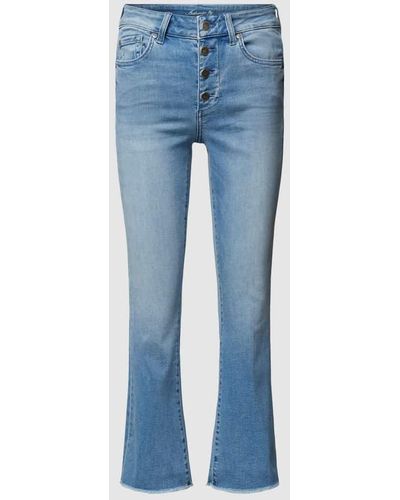 Liu Jo Flared Fit Jeans mit Label-Patch - Blau