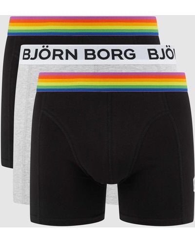 Björn Borg Boxershort In Een Set Van 3 - Zwart