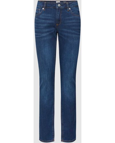 QS Jeans im 5-Pocket-Design Modell 'Slim' - Blau