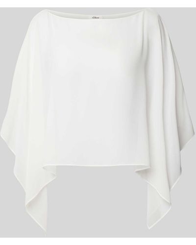 S.oliver Poncho Met Boothals - Wit