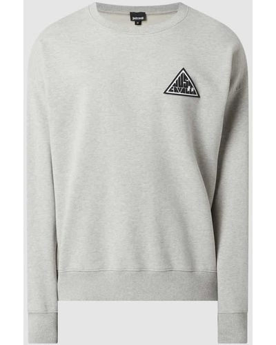 Just Cavalli Sweatshirt aus Baumwolle - Grau