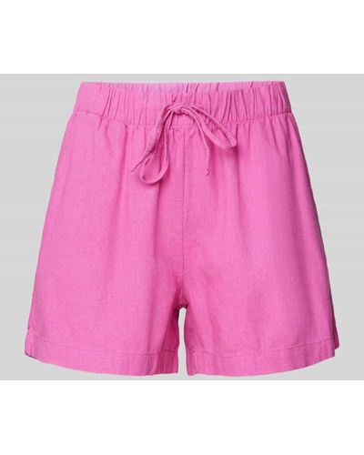 ONLY Shorts mit elastischem Bund Modell 'CARO' - Pink