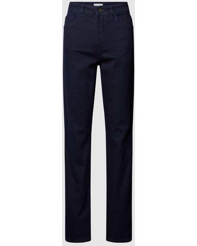 ROSNER High Waist Jeans im 5-Pocket-Design Modell 'AUDREY1' - Blau