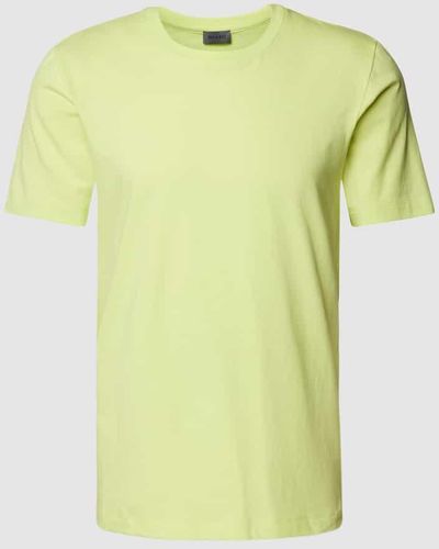 Hanro T-Shirt mit Rundhalsausschnitt - Gelb