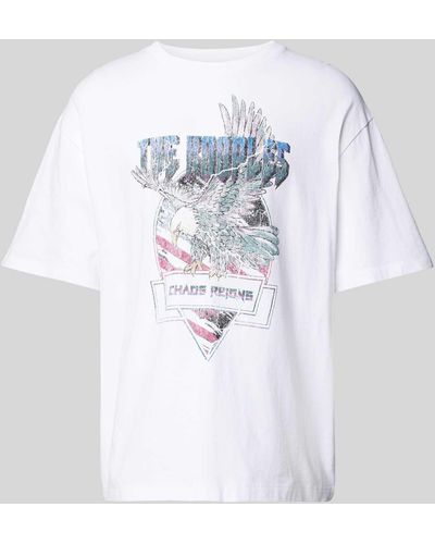 The Kooples T-Shirt mit Label-Print - Weiß