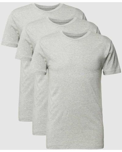 Polo Ralph Lauren T-Shirt Set mit Label-Stitching Modell 'Crew' - Grau