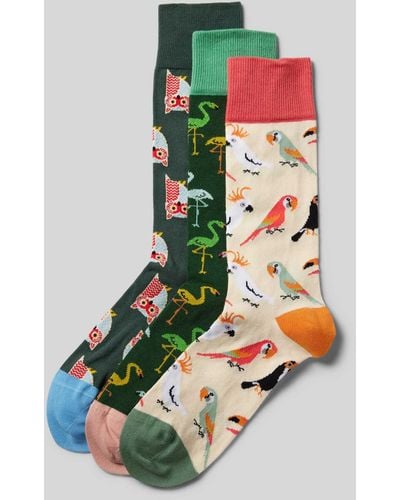 DillySocks Socken mit Motiv-Print im 3er-Pack - Mehrfarbig